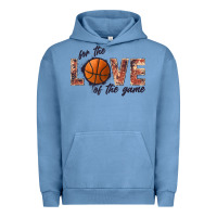Pigment Pebble Blue basketball love of the game Urban Hoodie - JahusDesignShop