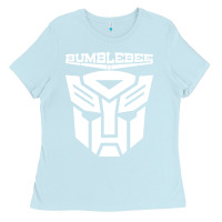 Baby Blue bumblebee strong Ladies Tee - artisFamous