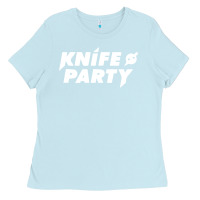 Baby Blue knife party Ladies Tee - artisFamous