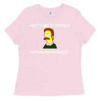 Bubblegum Pink ned flanders Ladies Tee - artisFamous