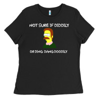 Black ned flanders Ladies Tee - artisFamous