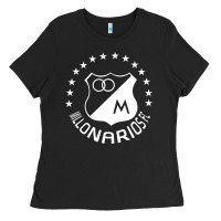 Black millonarios futbol Ladies Tee - artisFamous