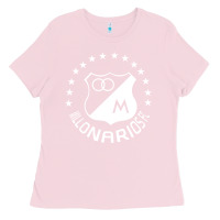 Bubblegum Pink millonarios futbol Ladies Tee - artisFamous