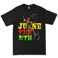 Black juneteenth Premium Tee - CowGirlArtShop