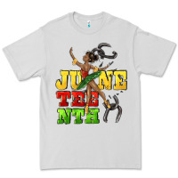 Dove Grey juneteenth Premium Tee - CowGirlArtShop