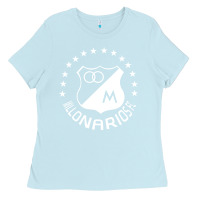 Baby Blue millonarios futbol Ladies Tee - artisFamous