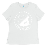 White millonarios futbol Ladies Tee - artisFamous