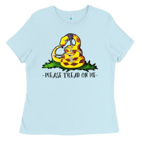 Baby Blue please tread on me Ladies Tee - artisFamous