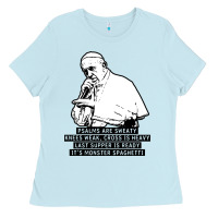 Baby Blue pope mc Ladies Tee - artisFamous