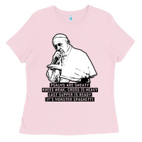 Bubblegum Pink pope mc Ladies Tee - artisFamous
