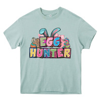 Arona Egg hunter plate letters Easter Day Heavy Core Tee - HowdyJamesFarm