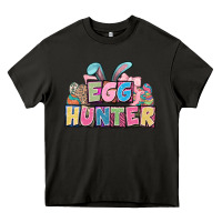 Egg Hunter Plate Letters Easter Day Heavy Core Tee | Teevron