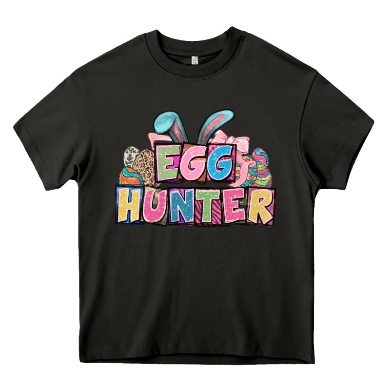 Egg Hunter Plate Letters Easter Day Heavy Core Tee by HowdyJamesFarm | Teevron