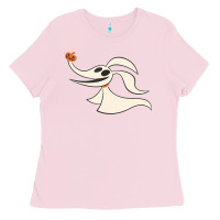 Bubblegum Pink halloween nightmare before christmas zero tank top Ladies Tee - artisFamous