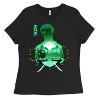 Black Zoro Ladies Tee - artisFamous