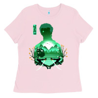 Bubblegum Pink Zoro Ladies Tee - artisFamous
