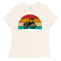 Bone vintage tractor Ladies Tee - artisFamous