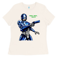 Bone 8bit robocop Ladies Tee - artisFamous