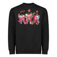 Black pink christmas teeth Heavyweight Sweatshirt - AdoDesignShop