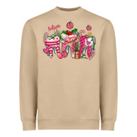 Mushroom pink christmas teeth Heavyweight Sweatshirt - AdoDesignShop