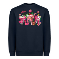 Navy pink christmas teeth Heavyweight Sweatshirt - AdoDesignShop
