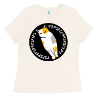 Bone calico cat Ladies Tee - artisFamous