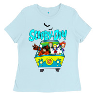 Baby Blue scooby doo Ladies Tee - artisFamous