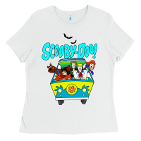 White scooby doo Ladies Tee - artisFamous