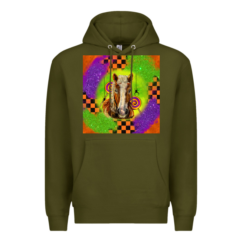 Halloween Belgian Horse Premium Hoodie by LillyAllenDesigns | Teevron