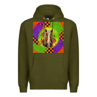 Army Green Halloween Belgian Horse Premium Hoodie - LillyAllenDesigns