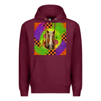 Burgundy Halloween Belgian Horse Premium Hoodie - LillyAllenDesigns