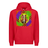 Red Halloween Belgian Horse Premium Hoodie - LillyAllenDesigns