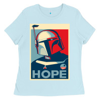 Baby Blue boba fett for president Ladies Tee - artisFamous