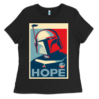 Black boba fett for president Ladies Tee - artisFamous