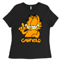 Black Funny Garfild new vector design Ladies Tee - artisFamous