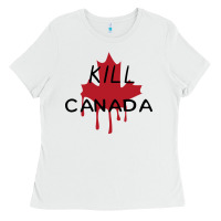 White The Blame Canada New Ladies Tee - artisFamous