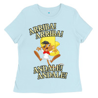 Baby Blue Funny Speedy Arriba arriba New Ladies Tee - artisFamous