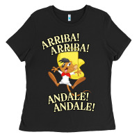 Black Funny Speedy Arriba arriba New Ladies Tee - artisFamous