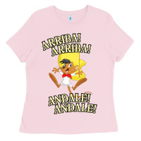 Bubblegum Pink Funny Speedy Arriba arriba New Ladies Tee - artisFamous