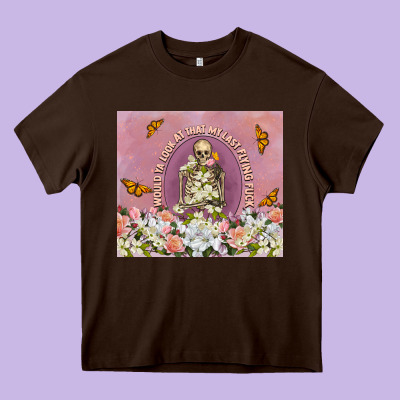 My Last Flying Fuck Heavy Core Tee Designed By Tumblerdesignbyshophia