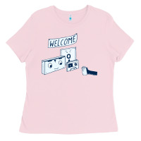 Bubblegum Pink analog retirement Ladies Tee - artisFamous