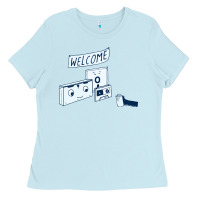 Baby Blue analog retirement Ladies Tee - artisFamous