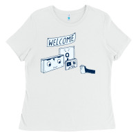 White analog retirement Ladies Tee - artisFamous