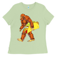 Matcha bigfoot carrying taco Ladies Tee - artisFamous