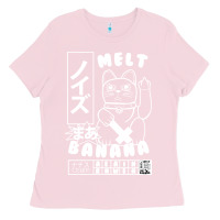 Bubblegum Pink melt banana classic Ladies Tee - artisFamous