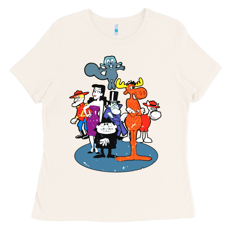 Rocky & Bullwinkle And Friends Ladies Tee by artisFamous | Teevron