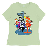 Matcha rocky & bullwinkle and friends Ladies Tee - artisFamous