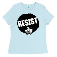 Baby Blue angela davis speaking Ladies Tee - artisFamous