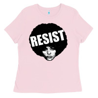 Bubblegum Pink angela davis speaking Ladies Tee - artisFamous