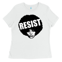 White angela davis speaking Ladies Tee - artisFamous